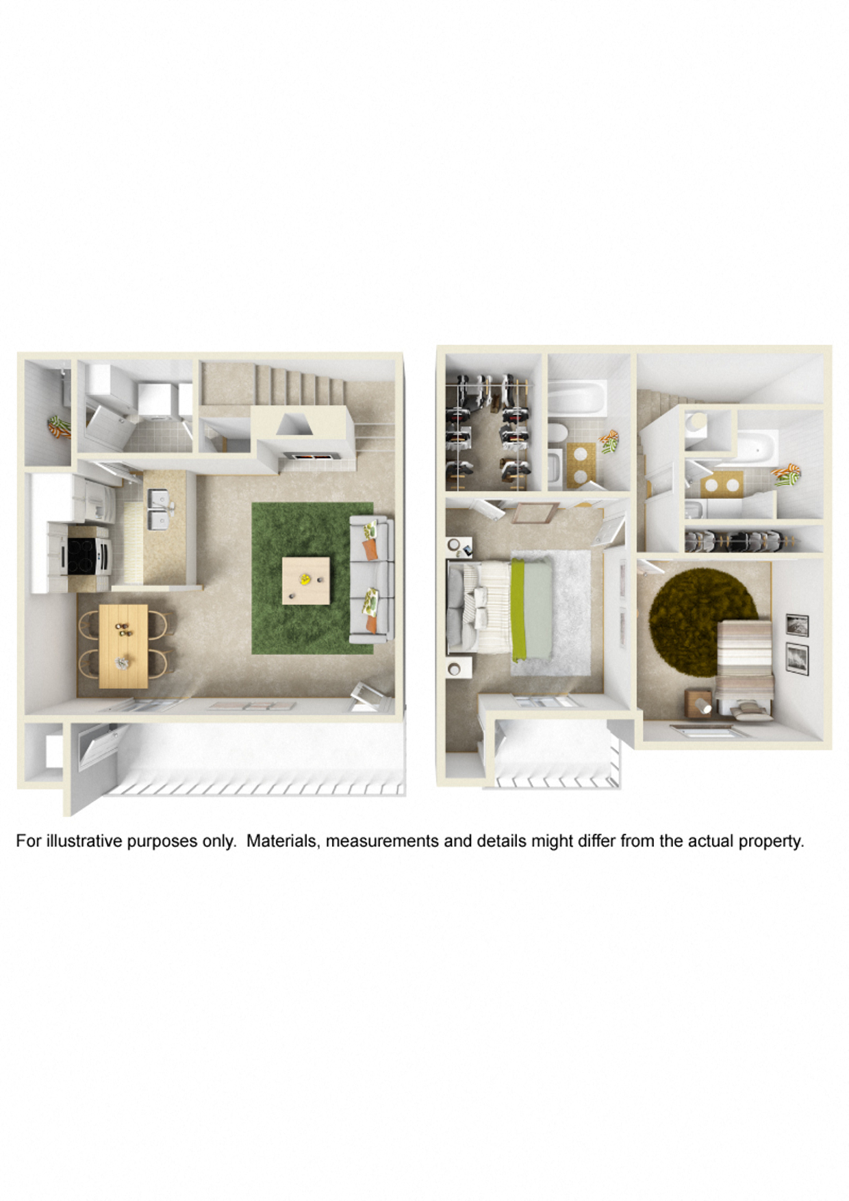 2 Bed 2.5 Bath Townhome